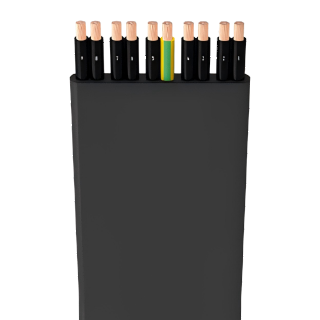 NGFLGOU Rubber Flat Cable for Medium-Level Mechanical Stress