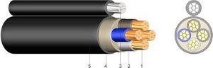 YMT PVC Cable with Steel Carrier