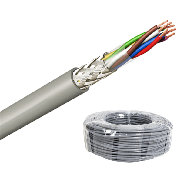 LiYCY Screened Data Transmission Cable with Colour Code acc. to DIN 47100