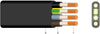 NGFLGöu Bare Copper Rubber Flat Cable for Medium-Level Mechanical Stress